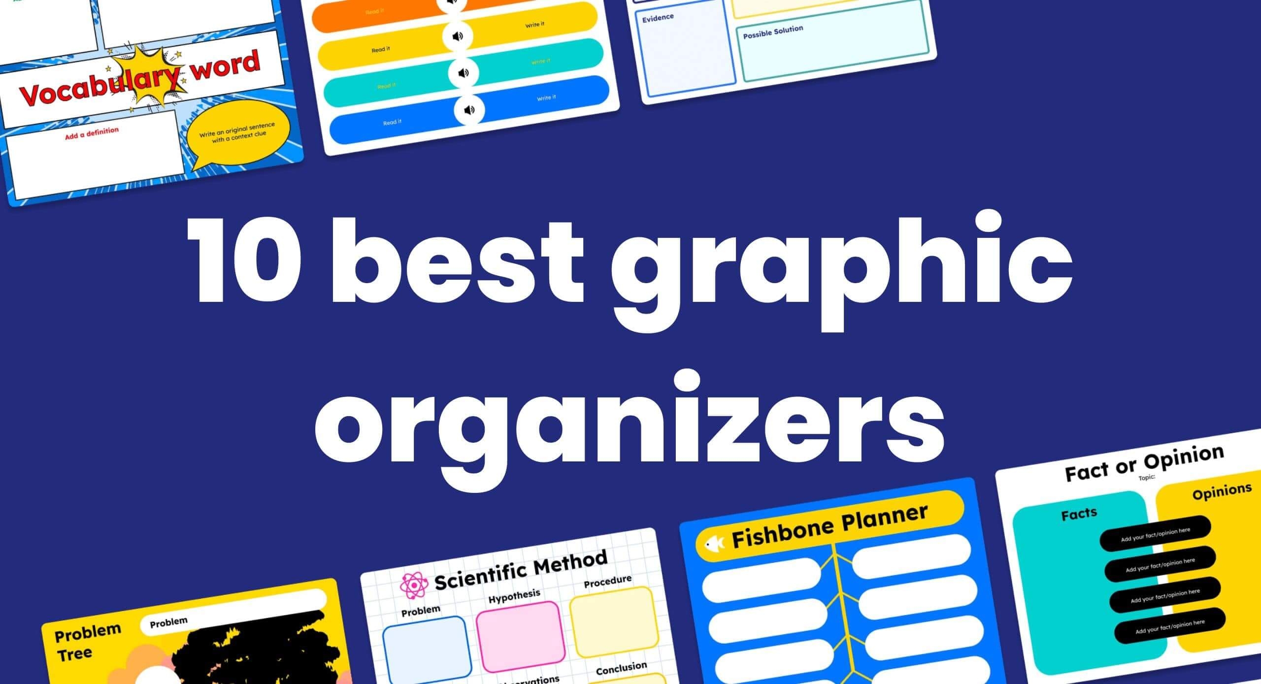 10 Best Graphic Organizers For Teachers Book Creator App