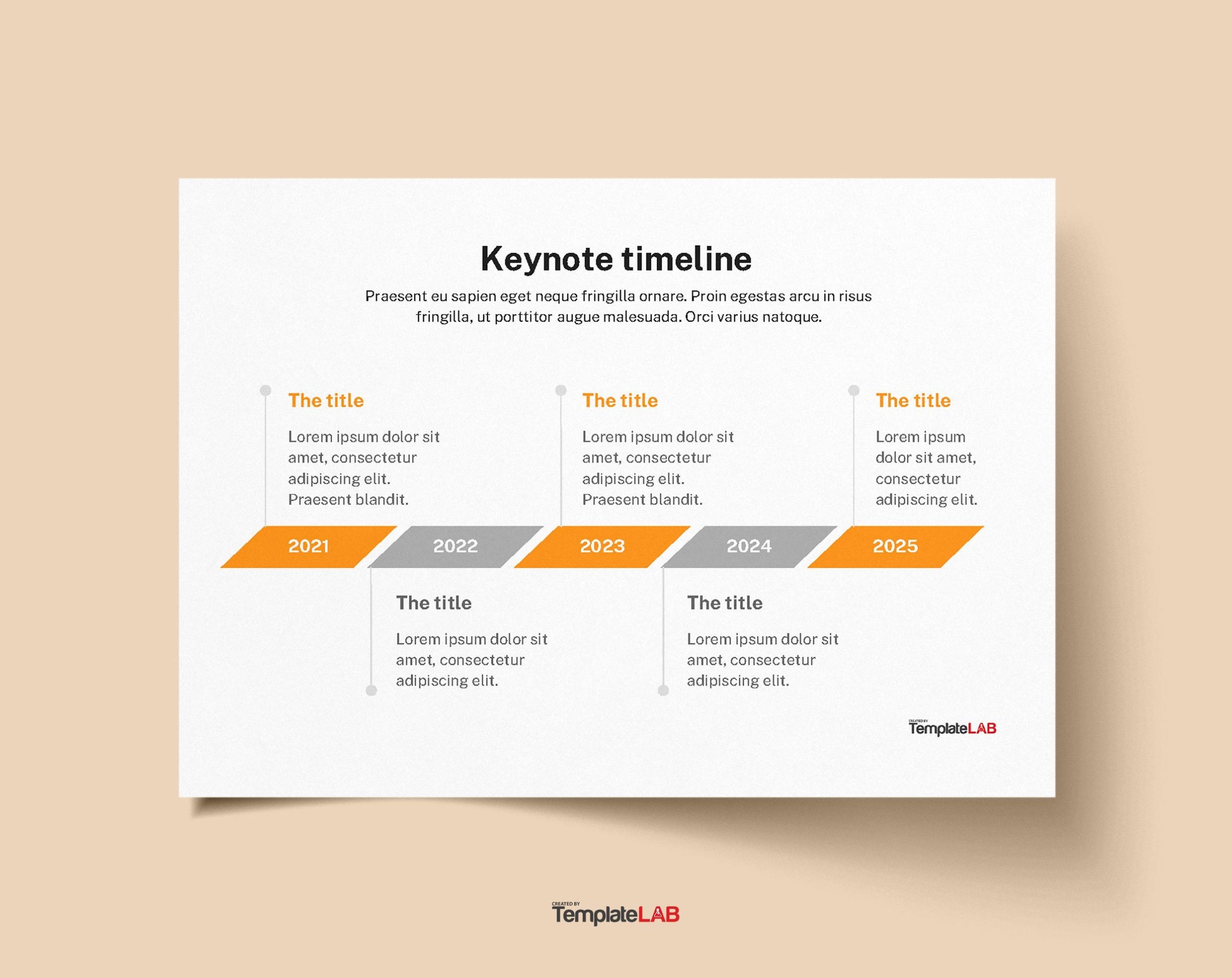 Timeline Diagram Template