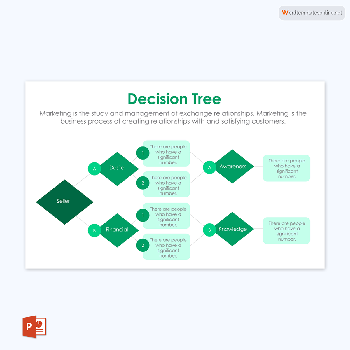 Blank Probability Tree Diagram Template