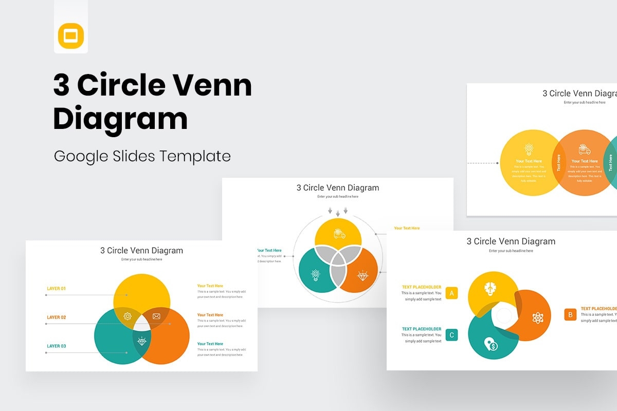 3 Circle Venn Diagram Google Slides Template Nulivo Market