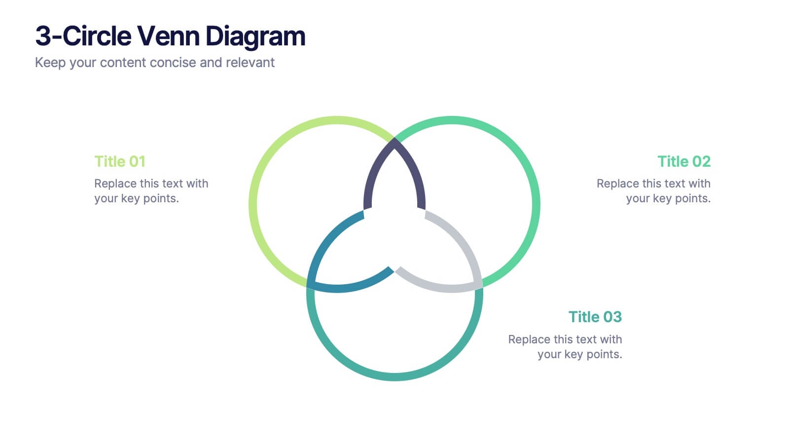 3 Circle Venn Diagram Presentation PowerPoint Template And Google Slides Theme