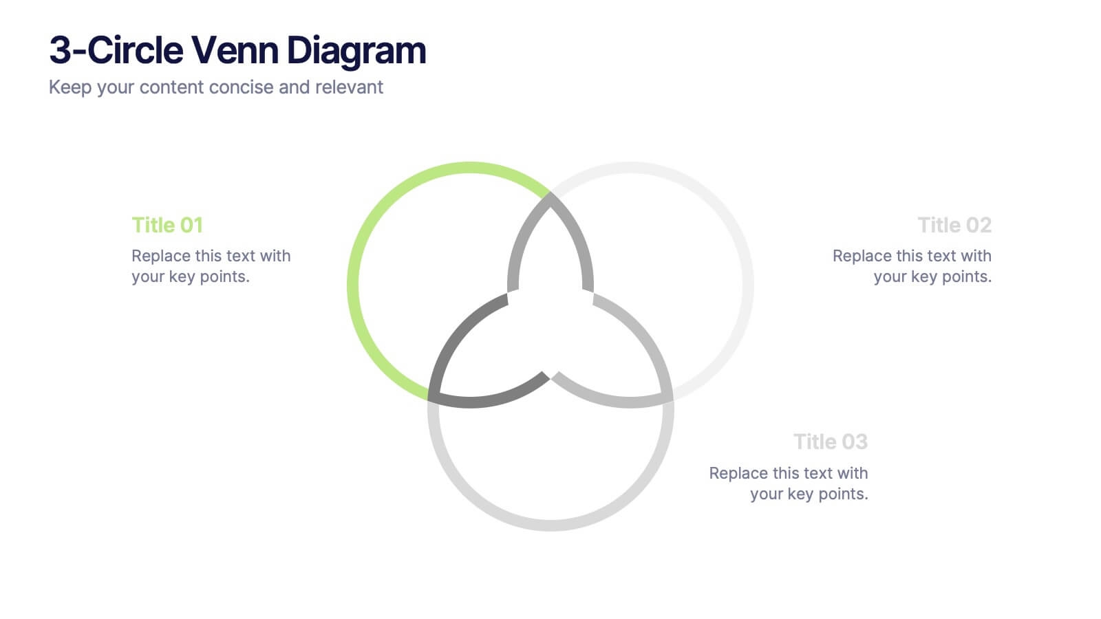 3 Circle Venn Diagram Presentation PowerPoint Template And Google Slides Theme