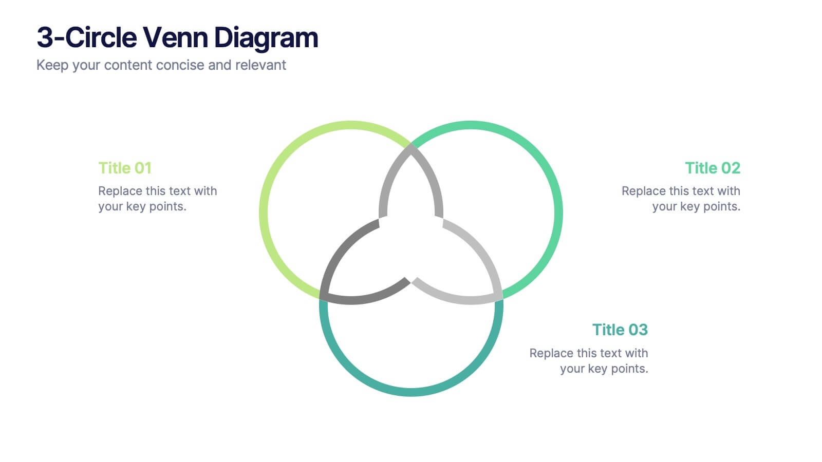 3 Circle Venn Diagram Presentation PowerPoint Template And Google Slides Theme