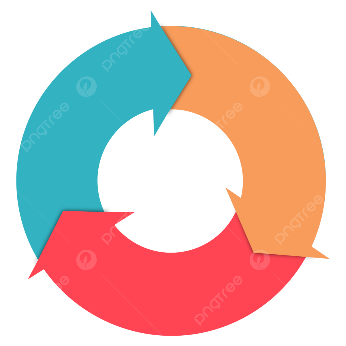 3 Nodes Cycle Circular Diagram Powerpoint Slide Powerpoint Template Circular PNG And Vector With Transparent Background For Free Download