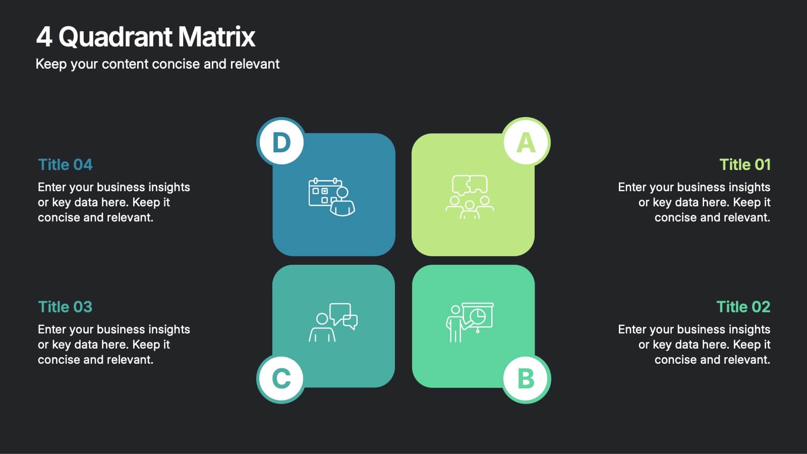 Quadrant Diagram Template