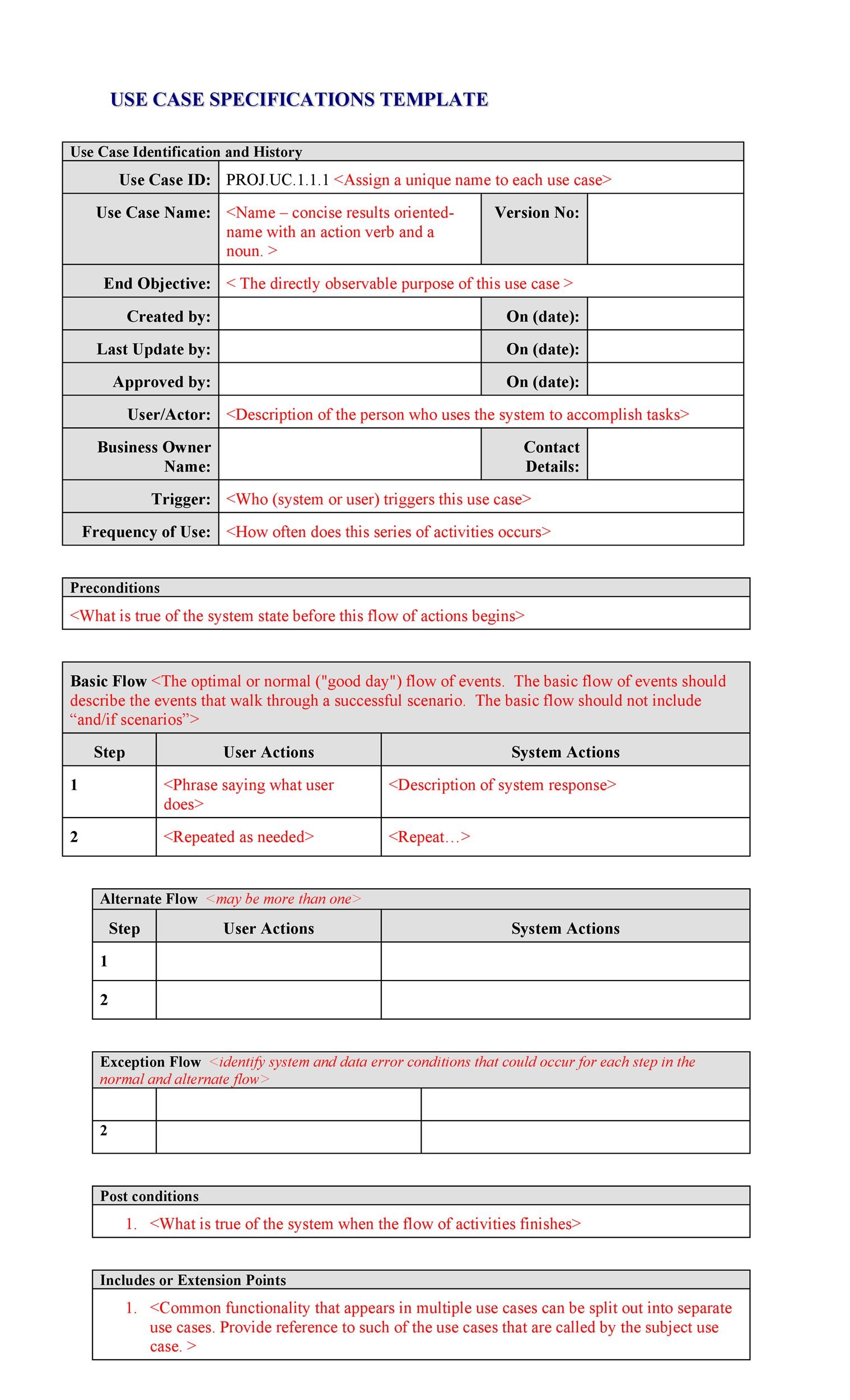 40 Use Case Templates U0026 Examples Word PDF TemplateLab