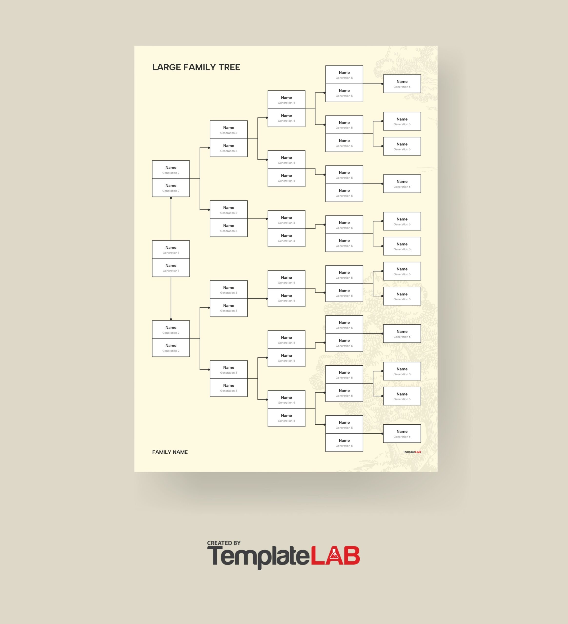 41 Free Family Tree Templates Word Excel PDF PowerPoint 