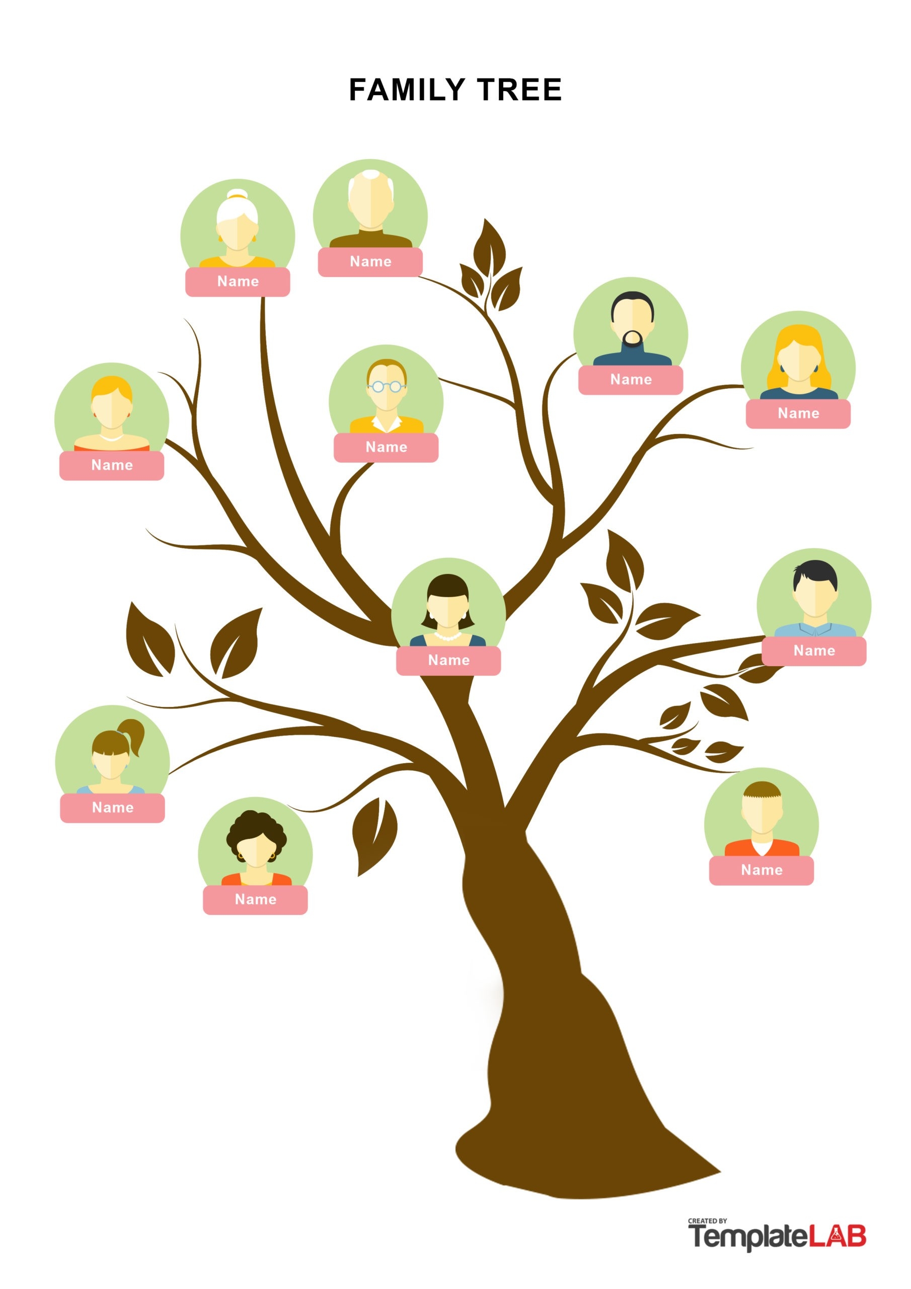 41 Free Family Tree Templates Word Excel PDF PowerPoint