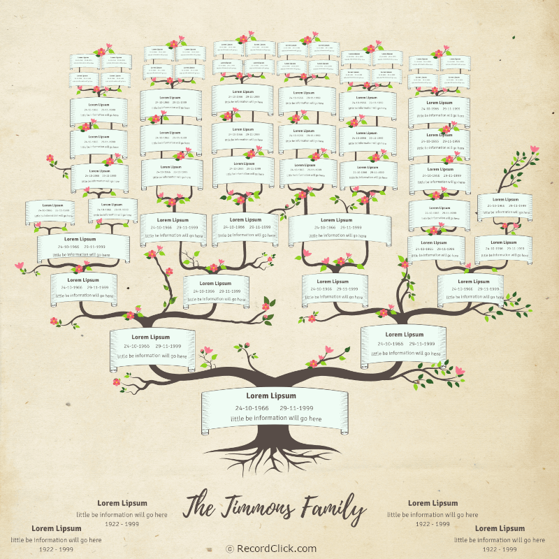 Template For Family Tree Diagram