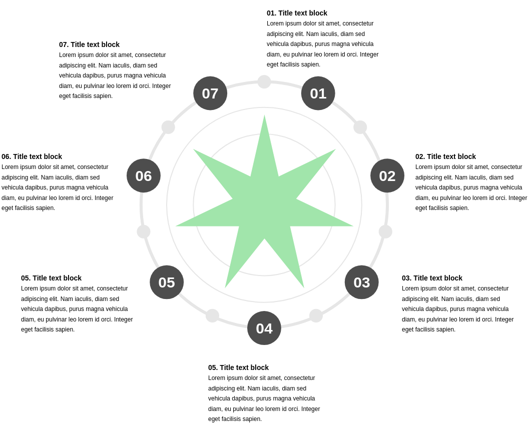 7 Segment Star Diagram Template Diagram Bintang Template