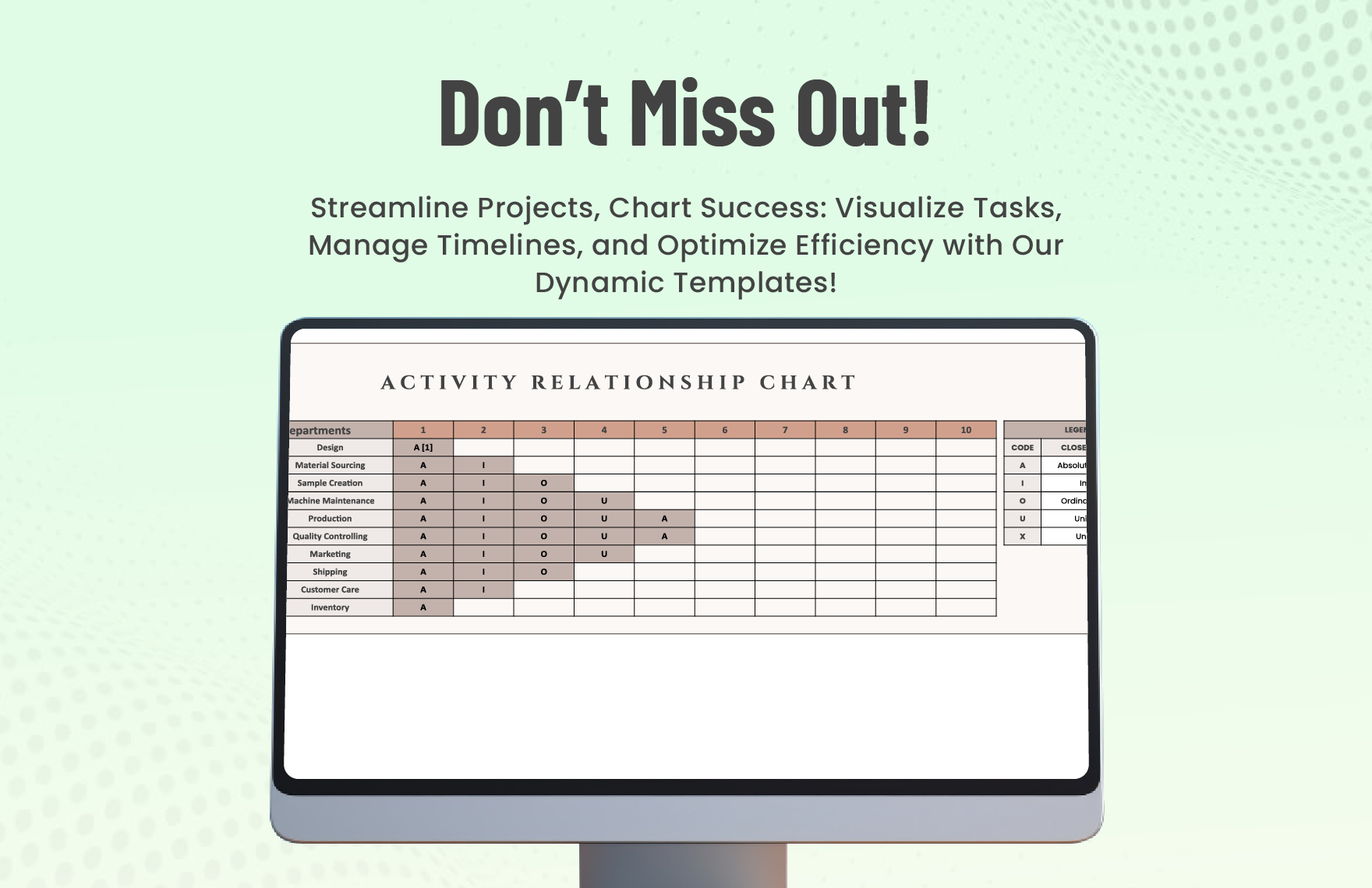 Activity Relationship Chart Template In Excel Google Sheets Download Template