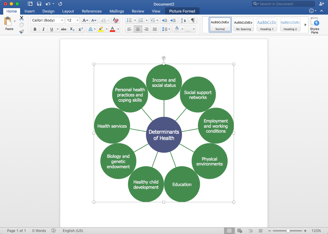 Add A Circle Spoke Diagram To MS Word ConceptDraw HelpDesk