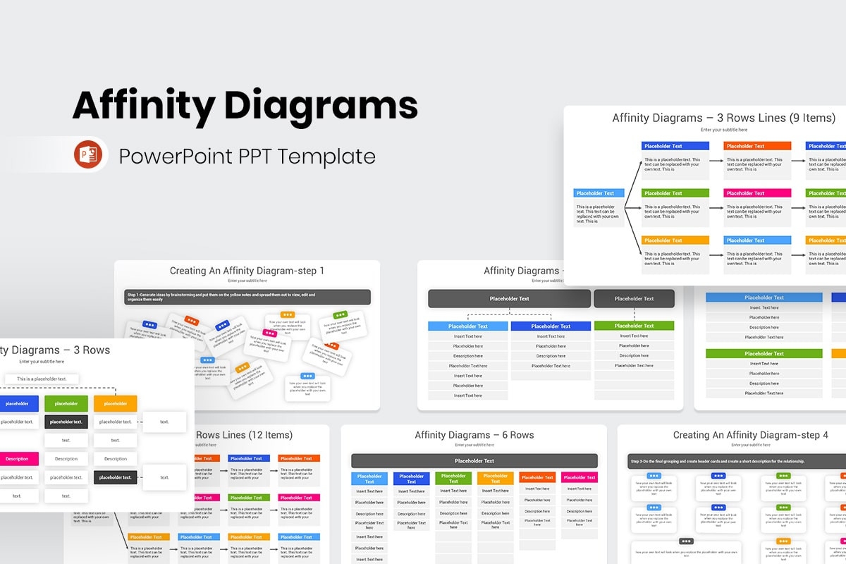 Affinity Diagrams PowerPoint Template Nulivo Market
