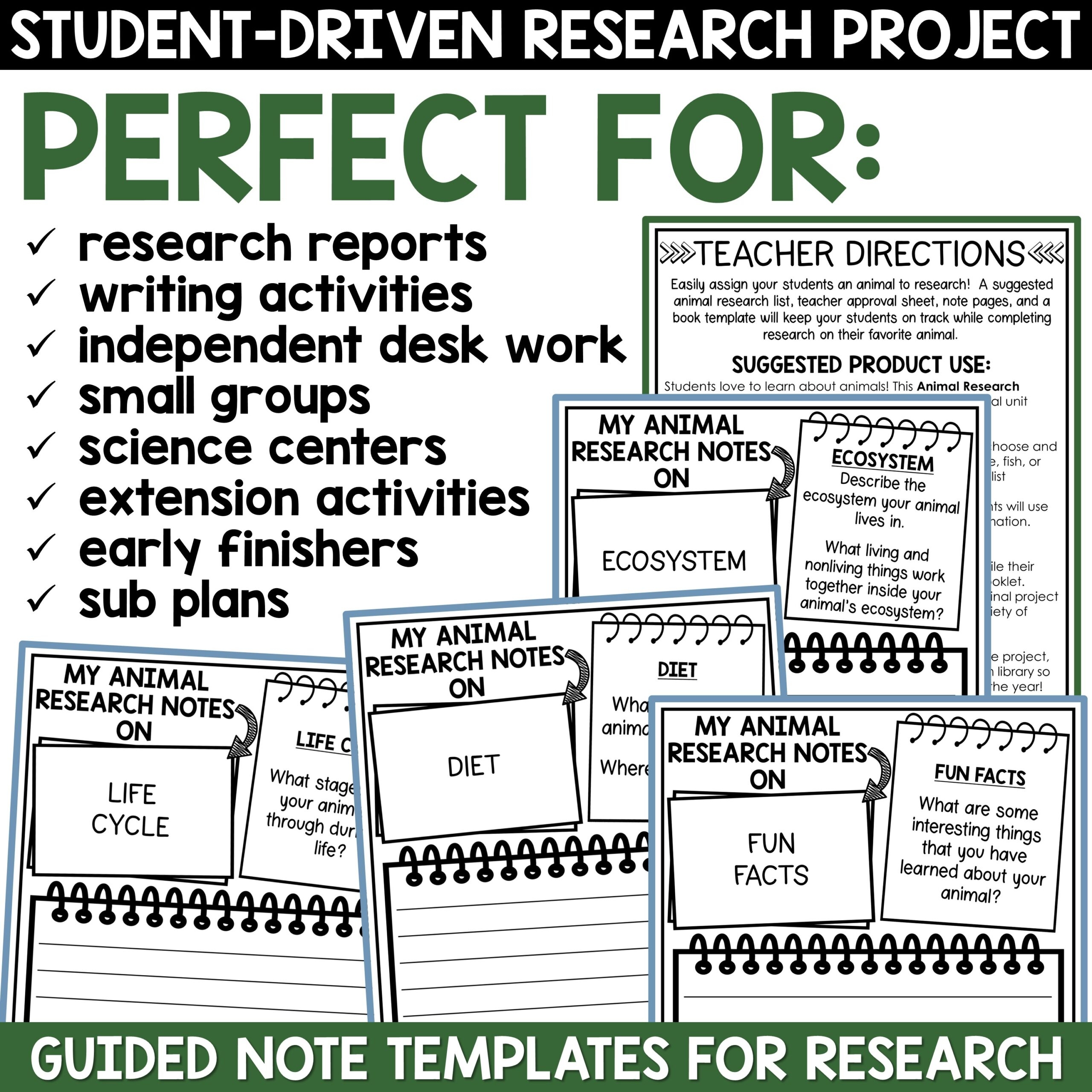 Research Animal Book Diagram Template