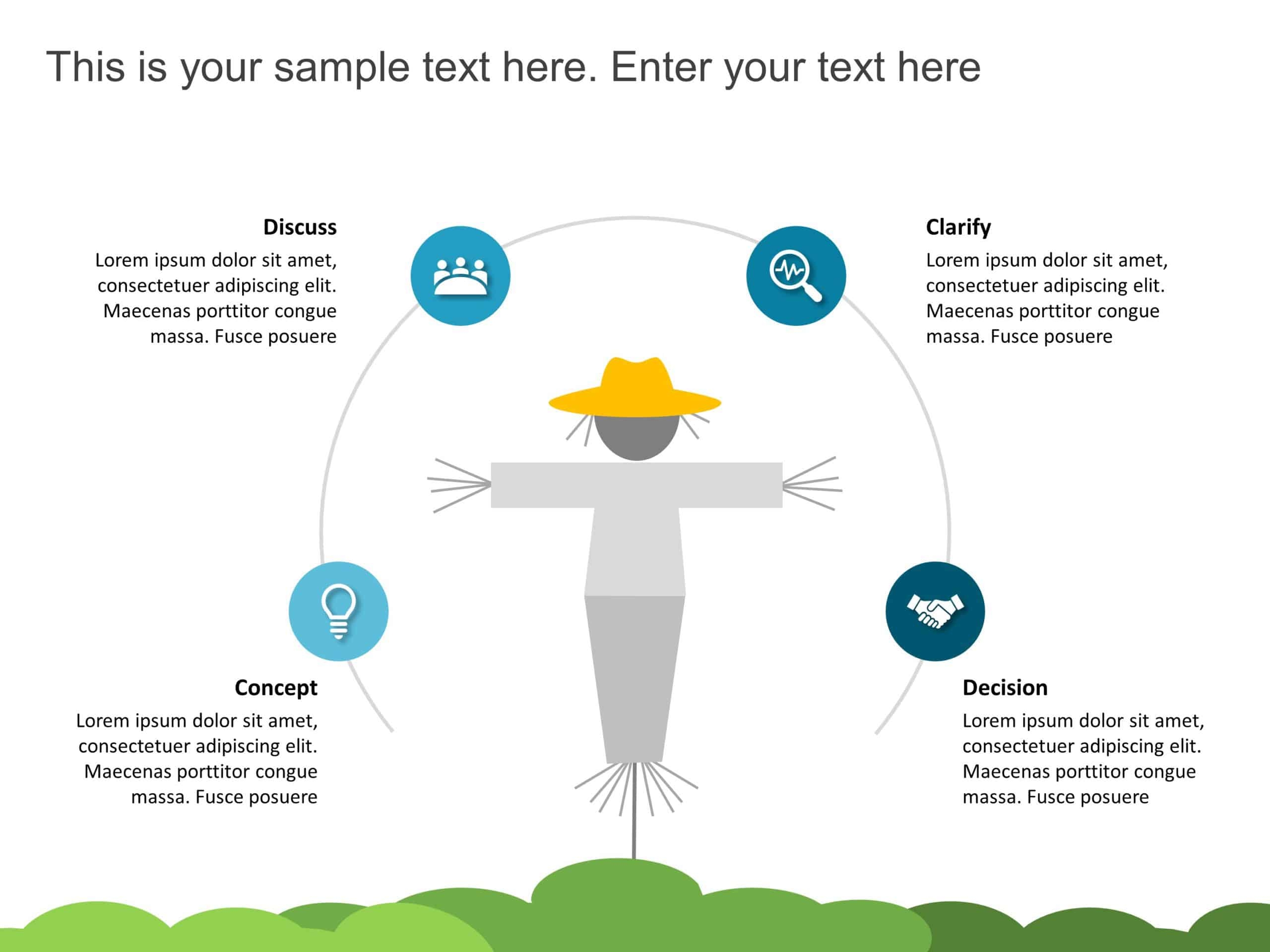 Animated Straw Man PowerPoint Template