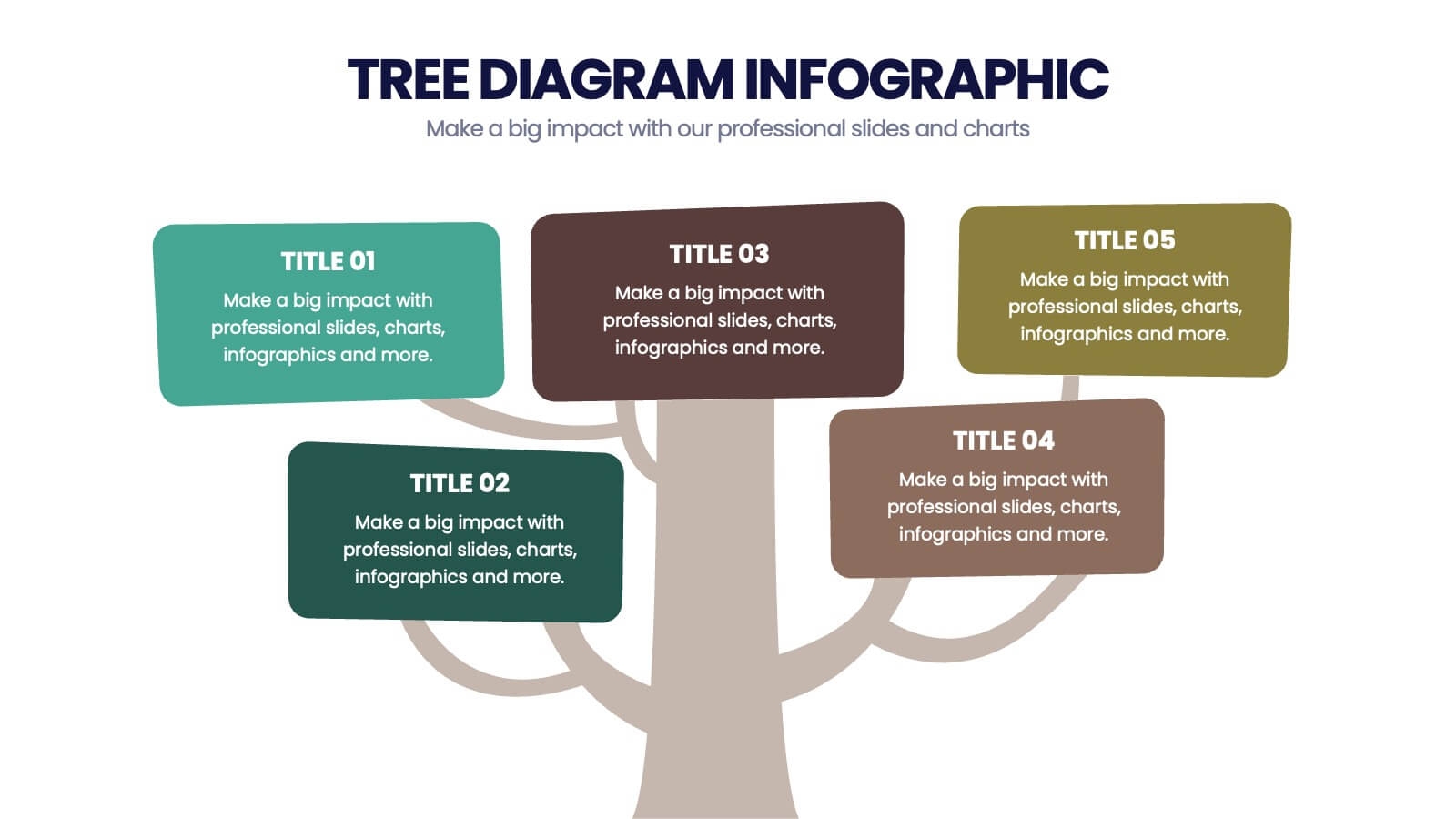 Biology Tree Diagram Infographic Powerpoint Template And Google Slides Theme