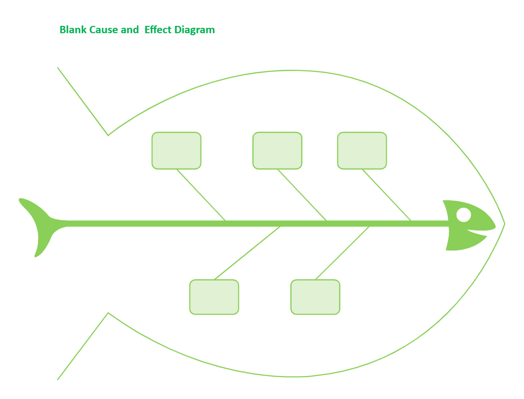 Blank Fishbone Diagram Template EdrawMax Template