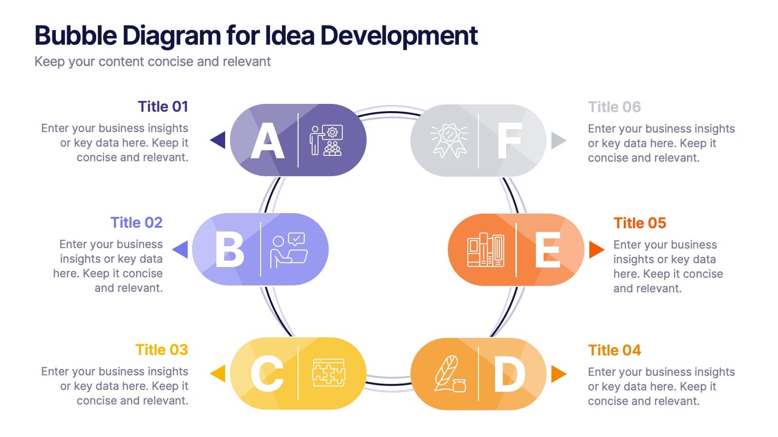 Bubble Diagram For Idea Development Powerpoint Template And Google Slides Theme