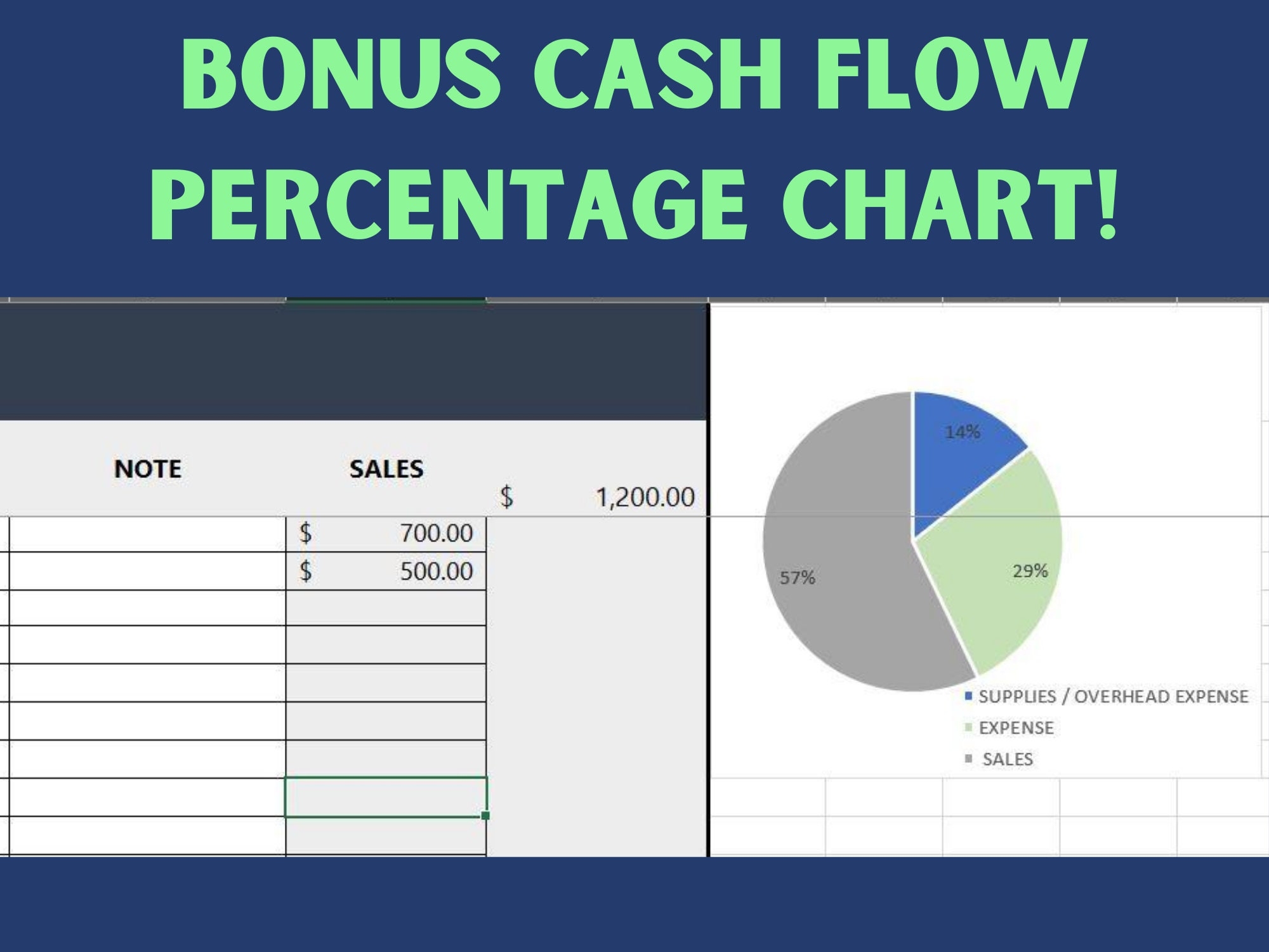 Business Cash Flow Template Etsy
