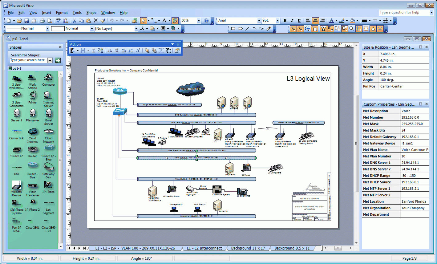 Check The Network Visio Network Diagram And Drawings Jump Start 