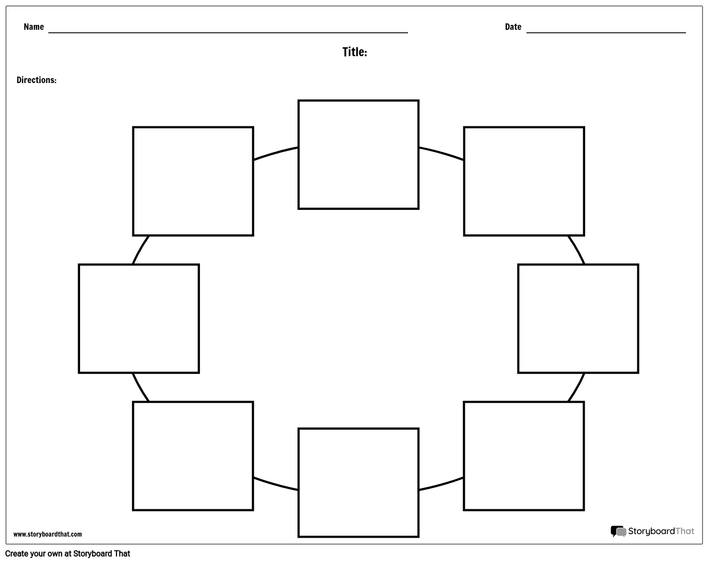 Circle Chart Maker U0026 Worksheets Storyboard That