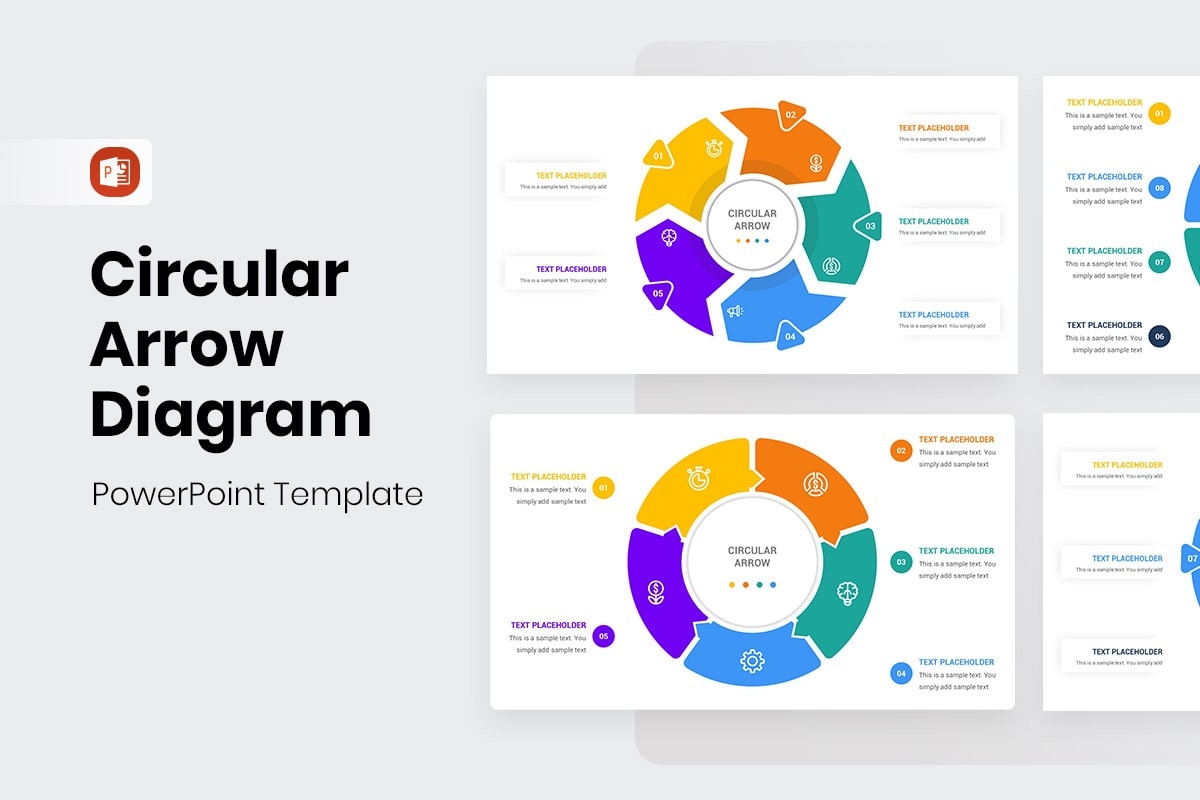 Circular Arrow Diagram Template