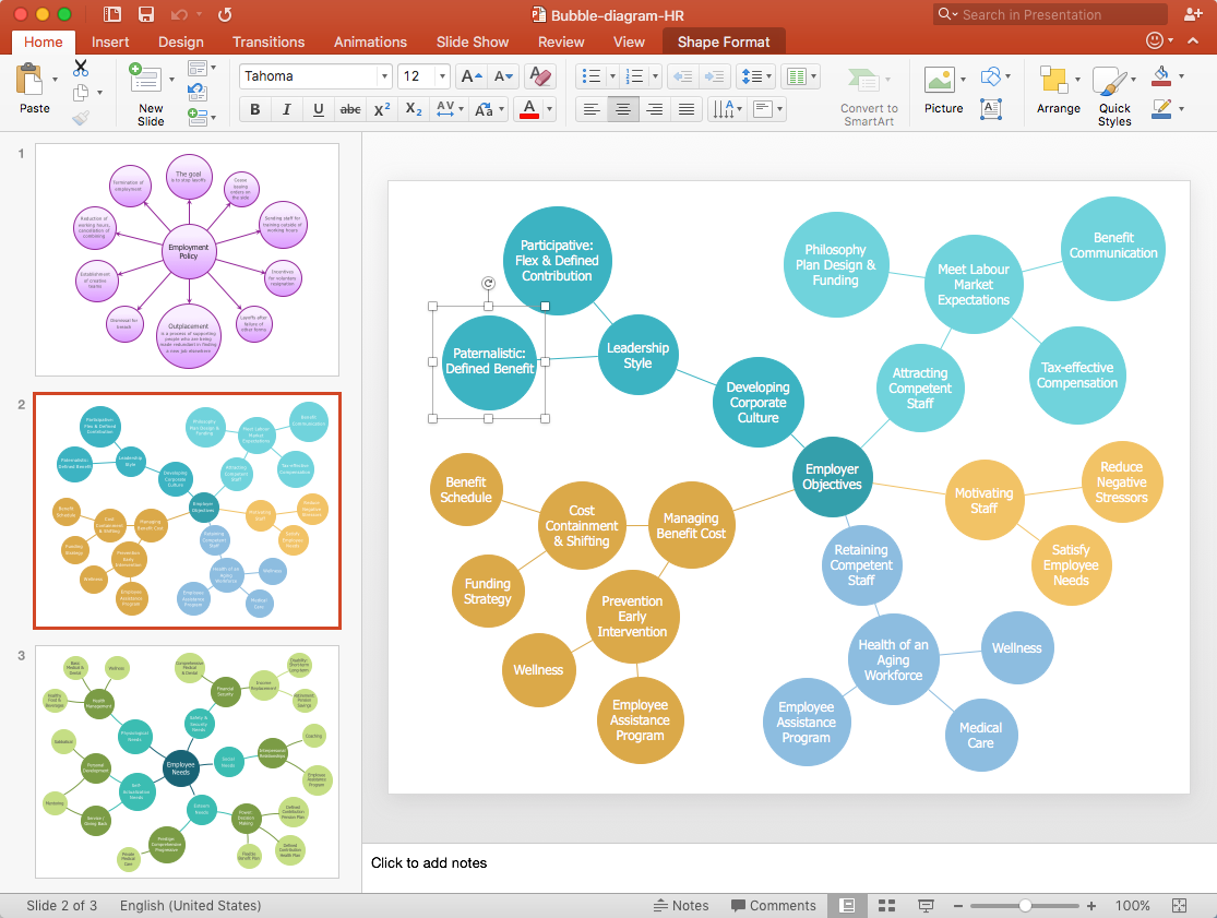 Create PowerPoint Presentation With A Bubble Diagram ConceptDraw HelpDesk