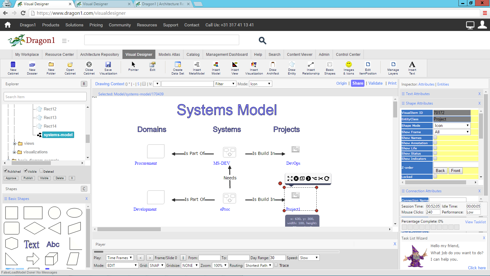 Create System Landscape Diagram Help Page Dragon1