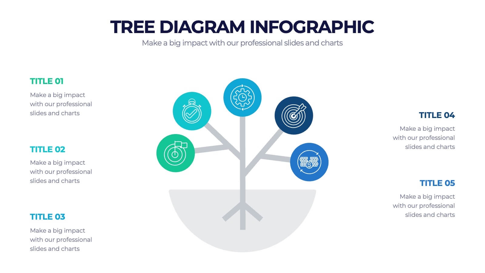 Creative Tree Diagram Infographic Powerpoint Template And Google Slides Theme