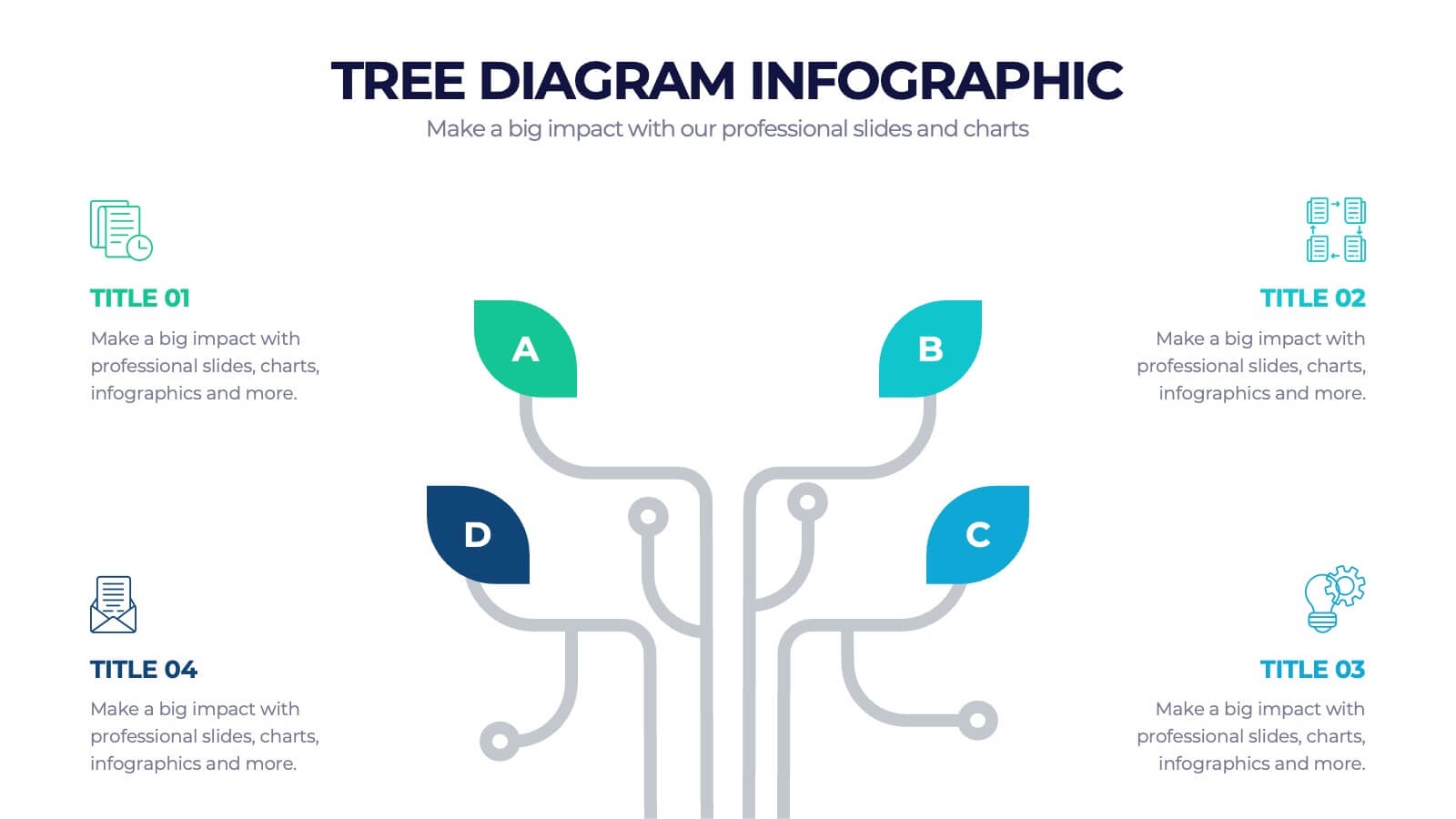 Creative Tree Diagram Infographic Powerpoint Template And Google Slides Theme