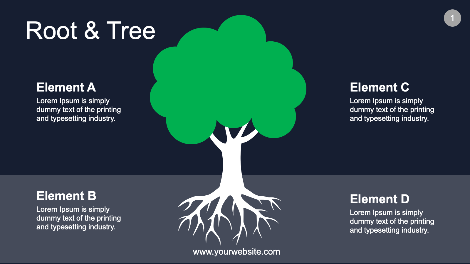 Creative Tree Diagram PowerPoint Template Free Download Just