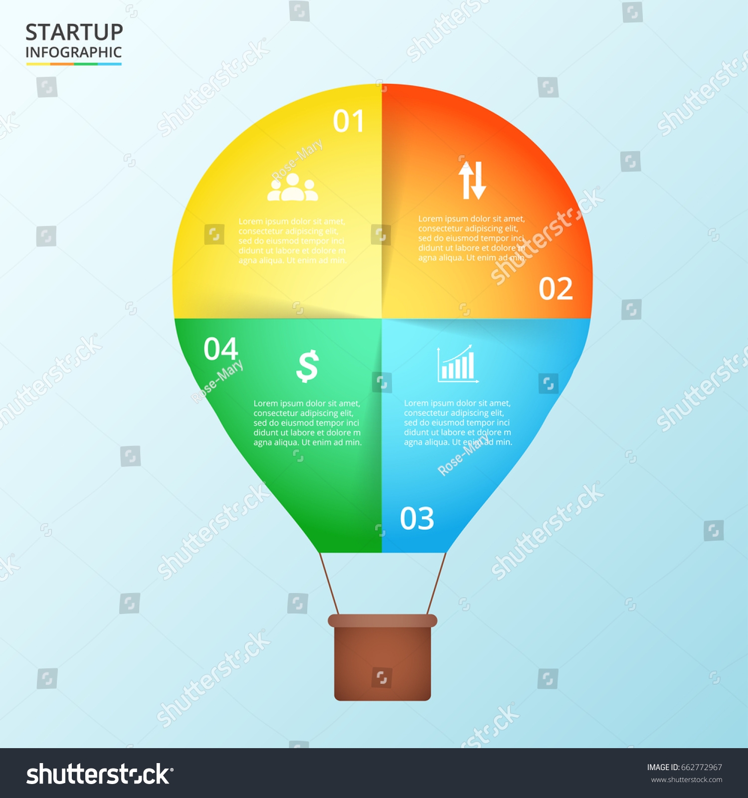 Creative Vector Balloon Diagram Graph Presentation Stock Vector Royalty Free 662772967 Shutterstock