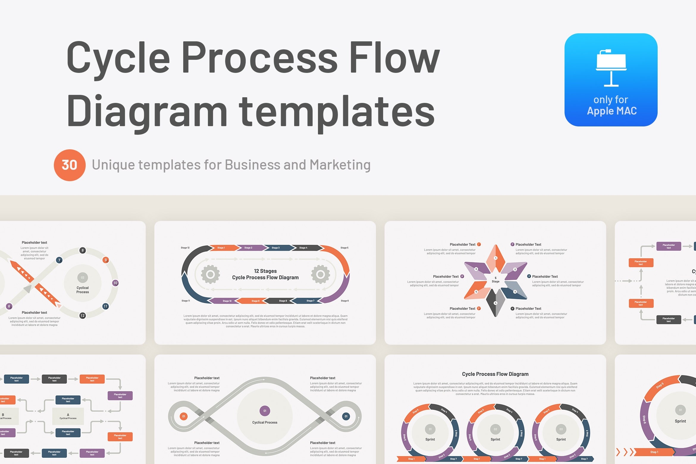 Process Flow Diagram Powerpoint Template