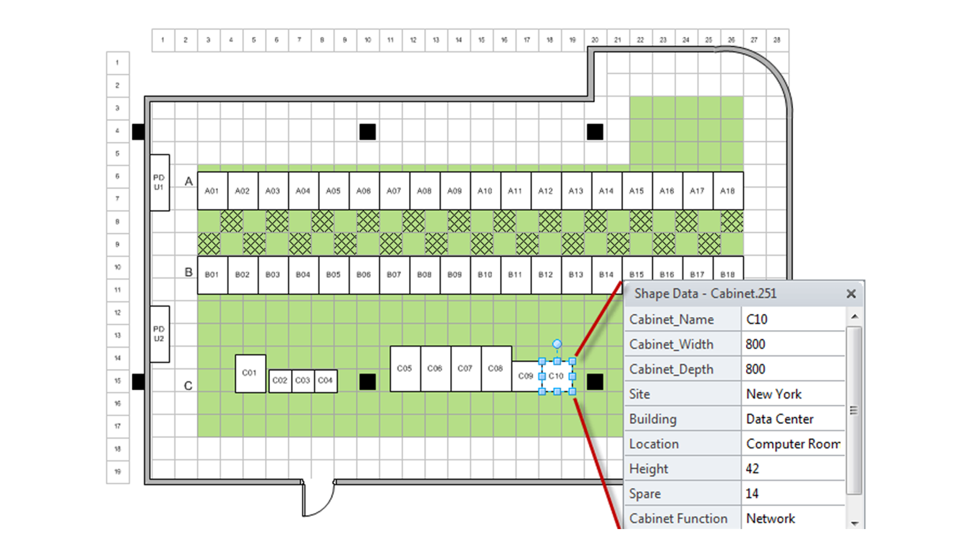 Data Center Layout Free AssetGen Visio Utilities Add In