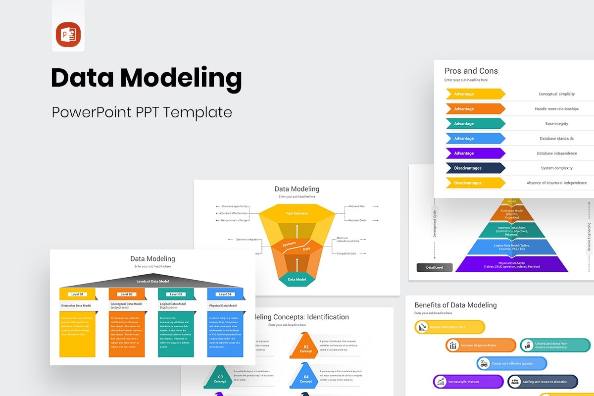 Data Modeling PowerPoint Template Models Nulivo Market