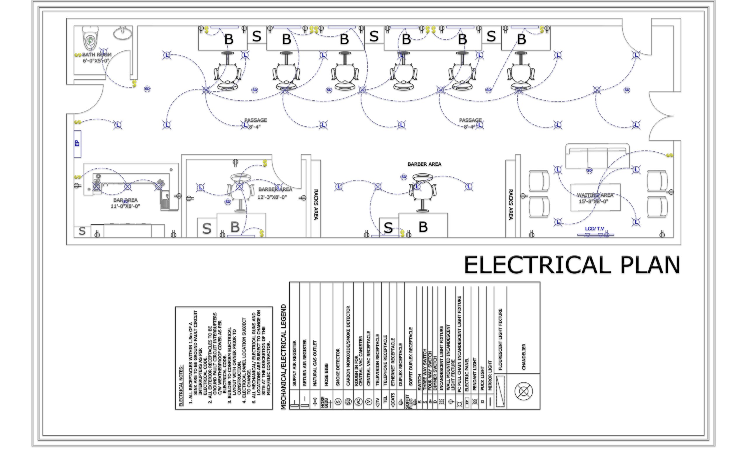 Draw The Architectural Electrical Plan Plumbing And Map Drawings By Future homes Fiverr