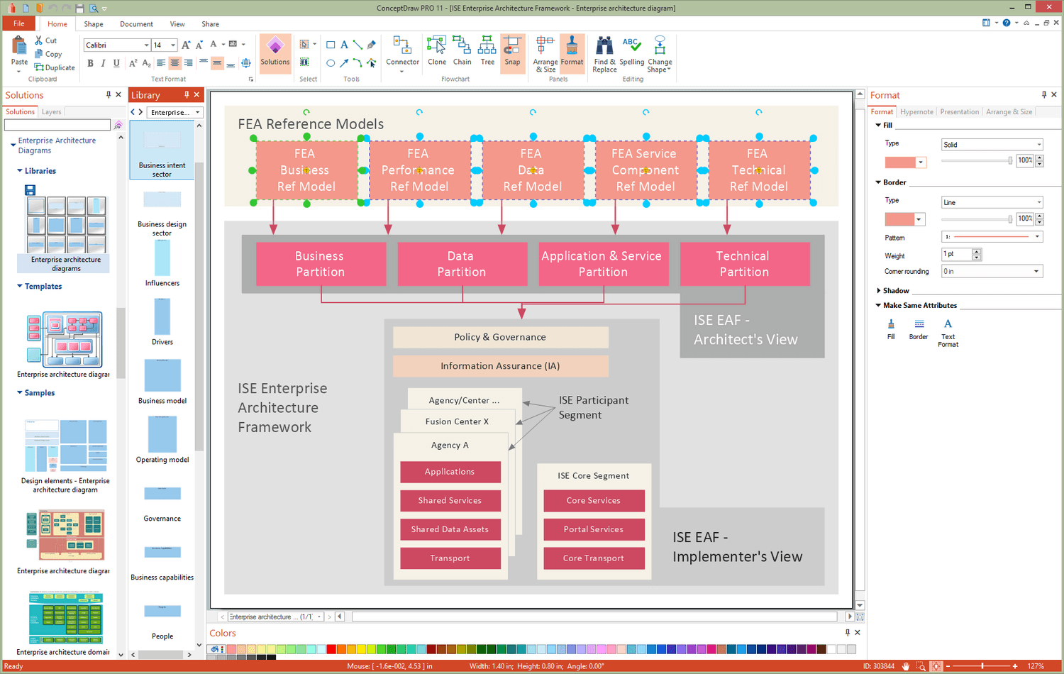 Enterprise Architecture Diagrams How To Create An Enterprise Architecture Diagram Information Architecture Enterprise Architecture Diagram Visio