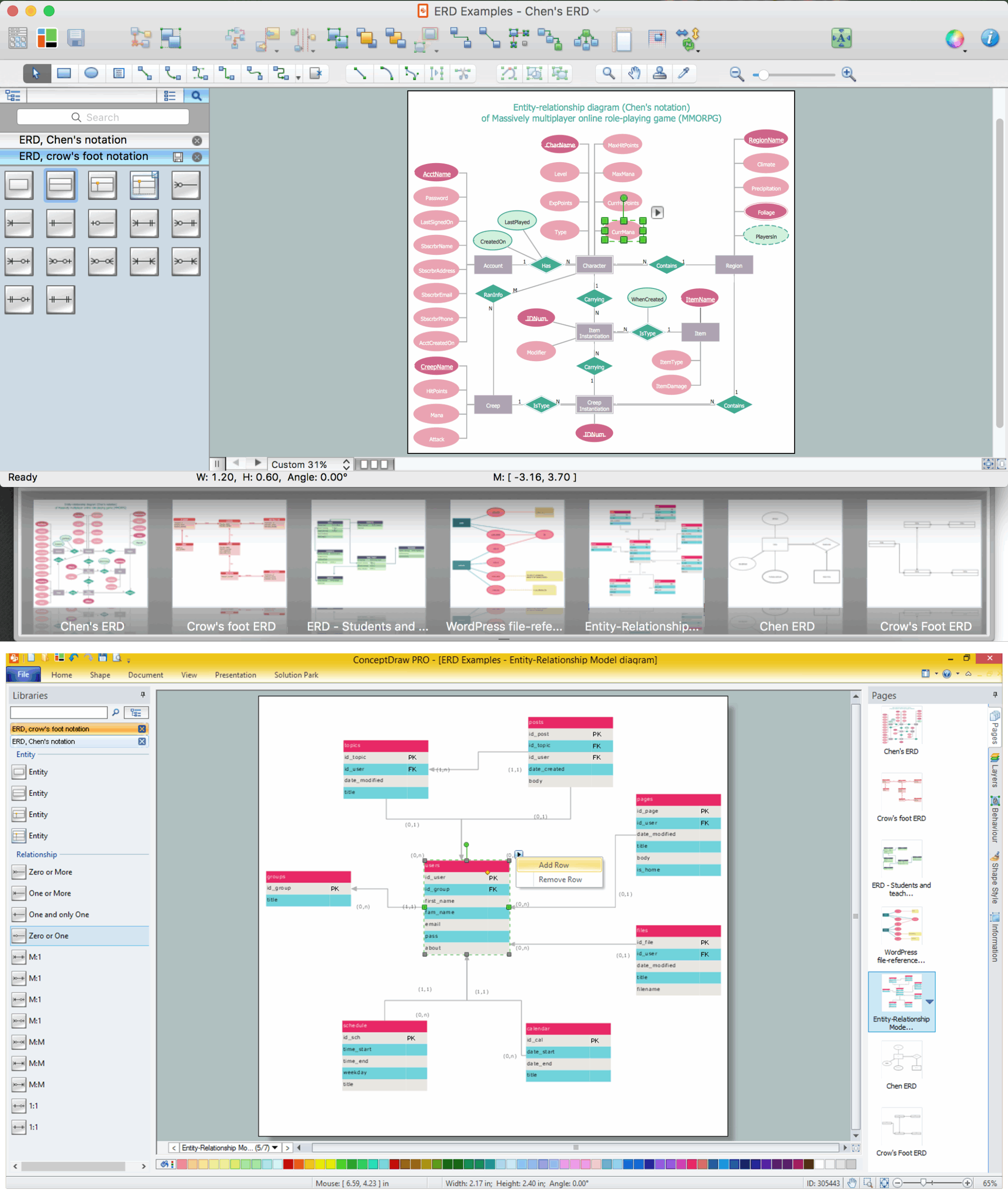 Entity Relationship Diagram ERD With ConceptDraw DIAGRAM 