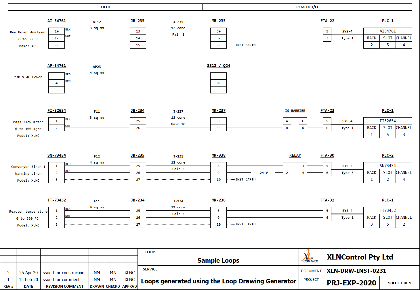 Excel Loop Drawing Generator