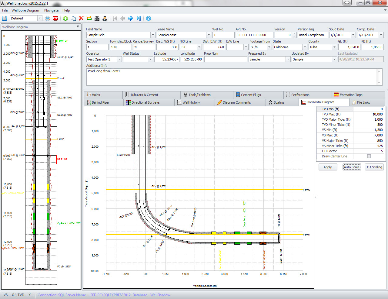 Features PetroCode Wellbore Diagram Software