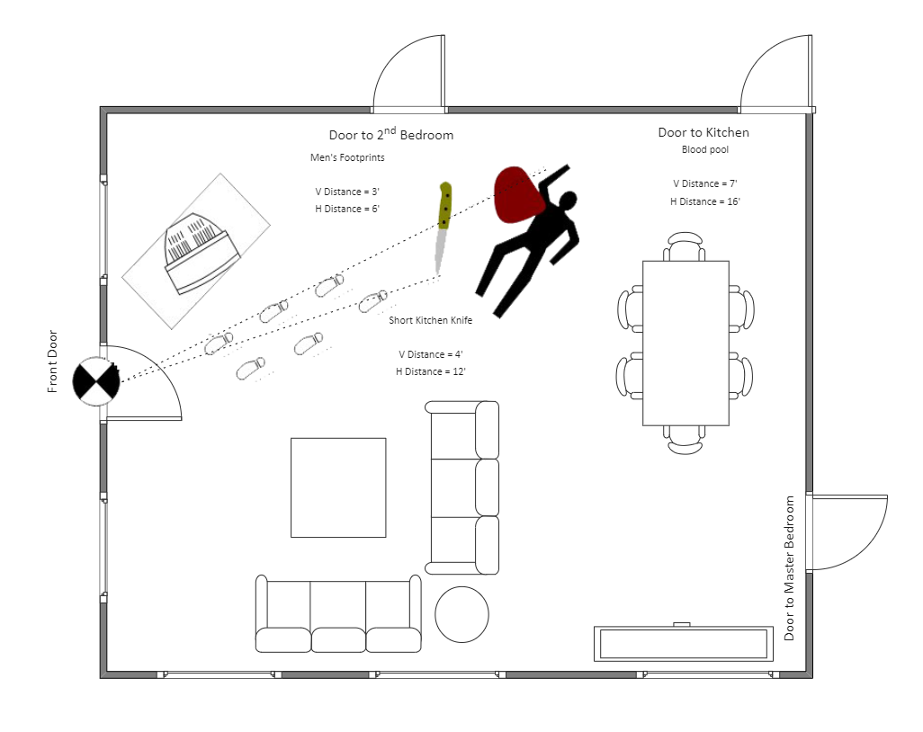 Fire Crime Scene Diagram EdrawMax Template