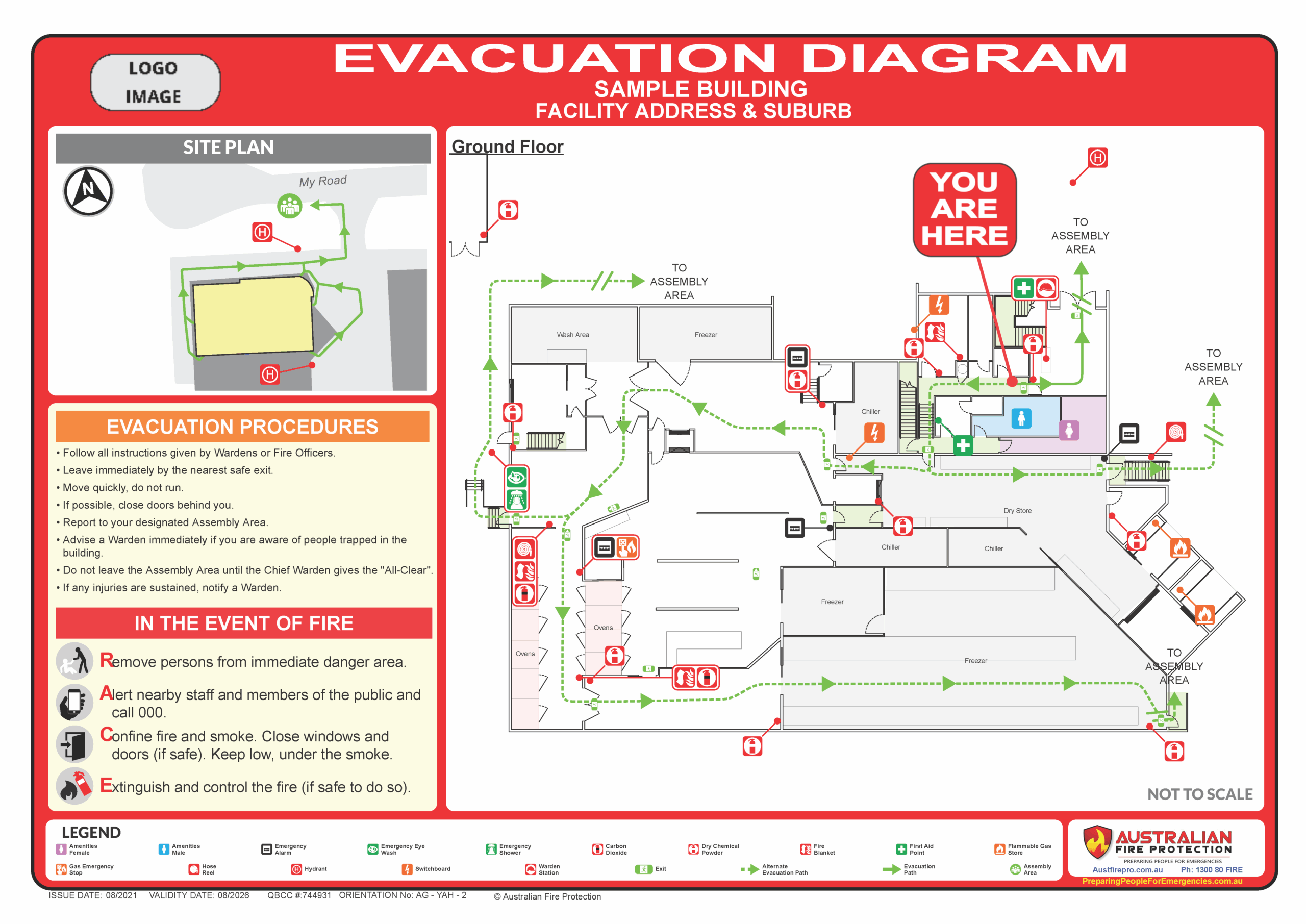 Fire Evacuation Diagram Affordable Clear U0026 Professional