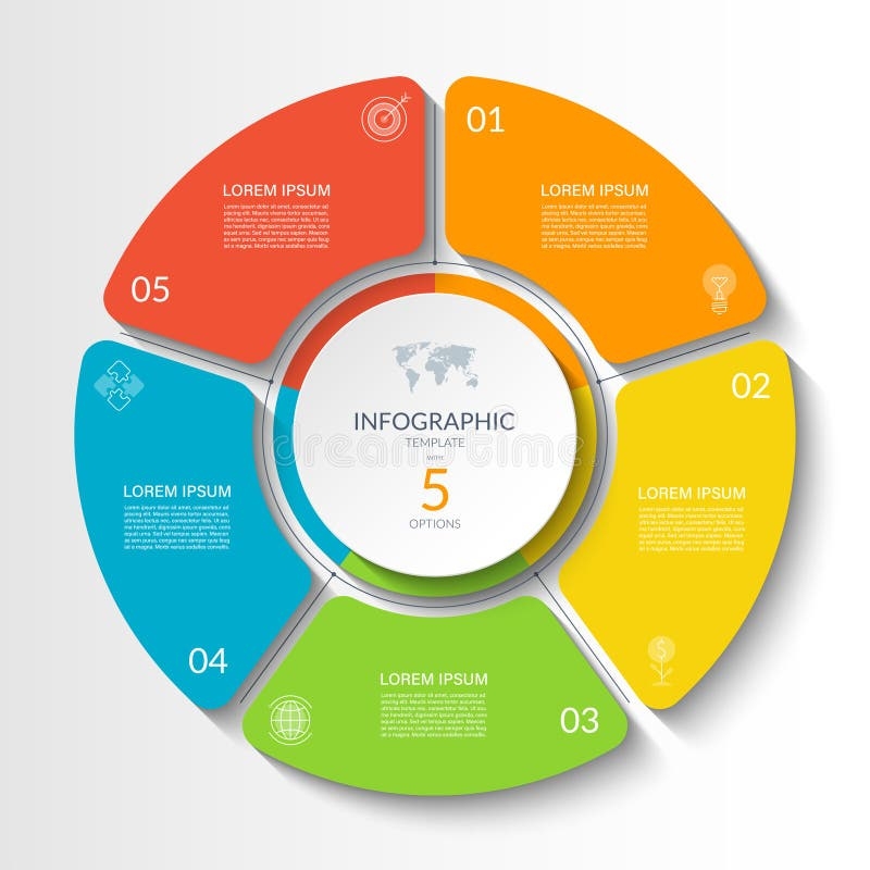 5 Circle Diagram Template