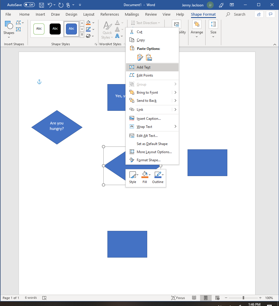 Diagram Word Template