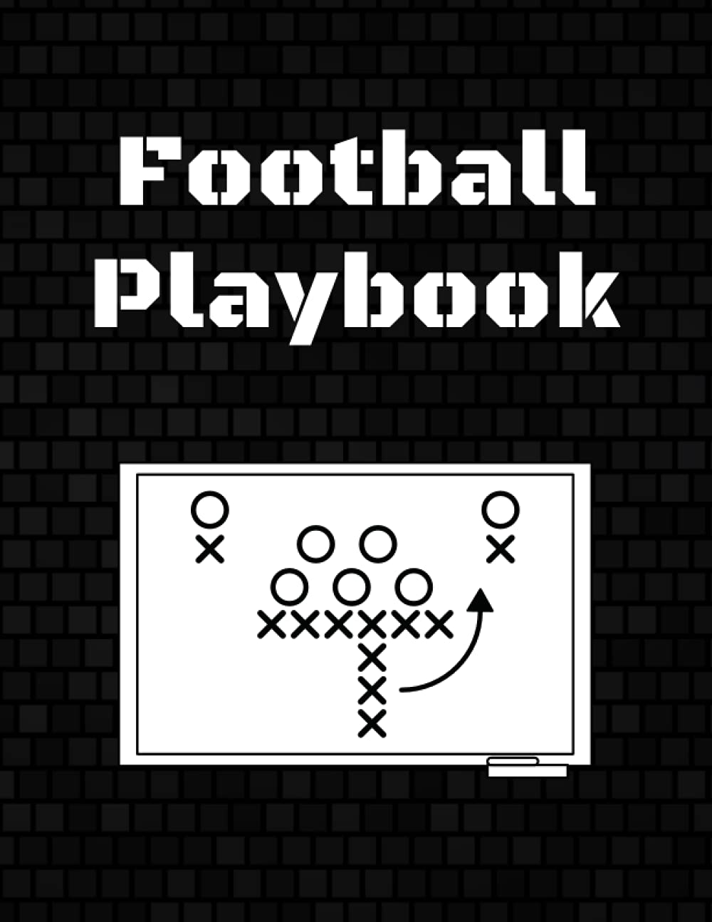 Football Playbook Blank Half Football Field Diagrams Notebook For 