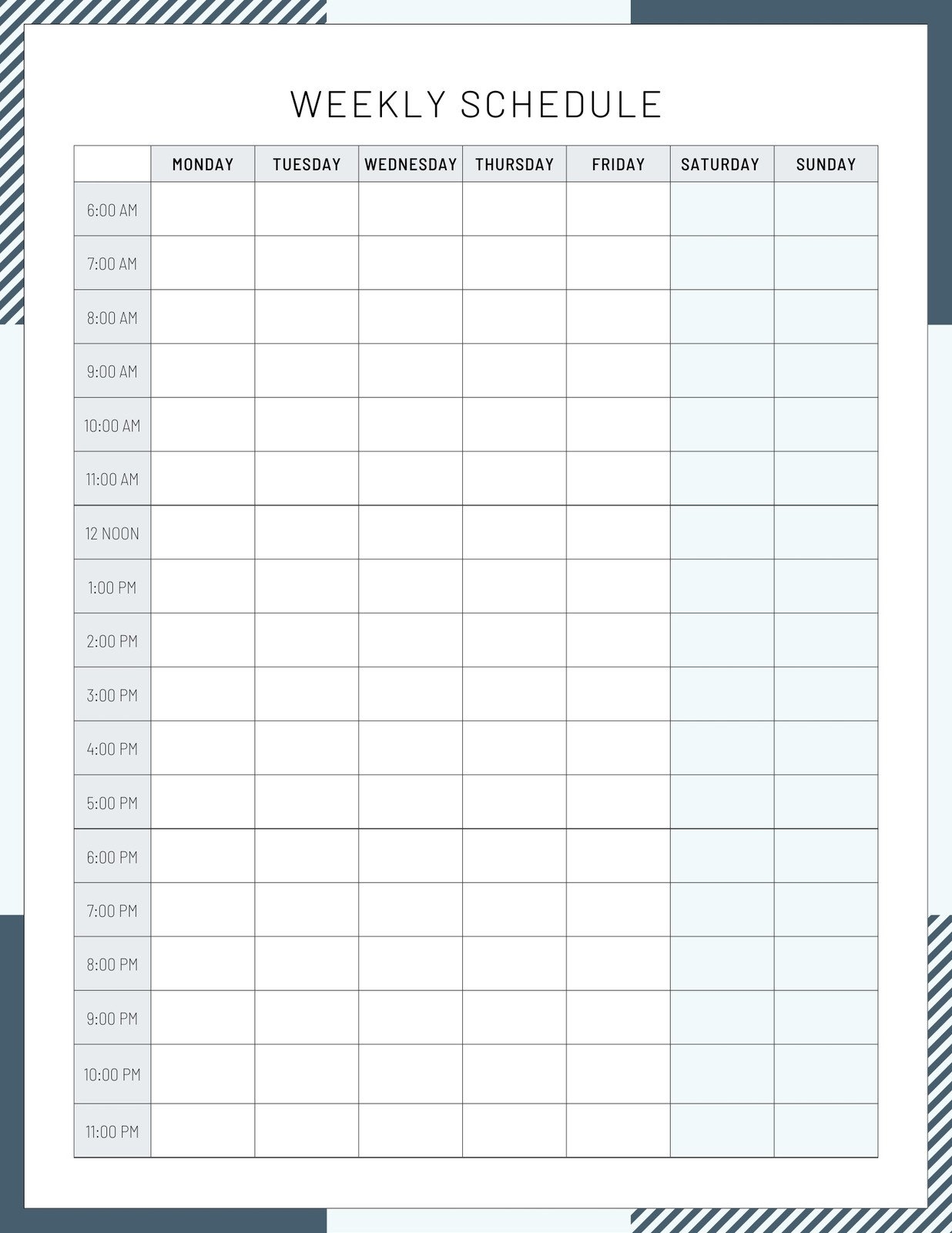 Free And Customizable Schedule Templates Canva