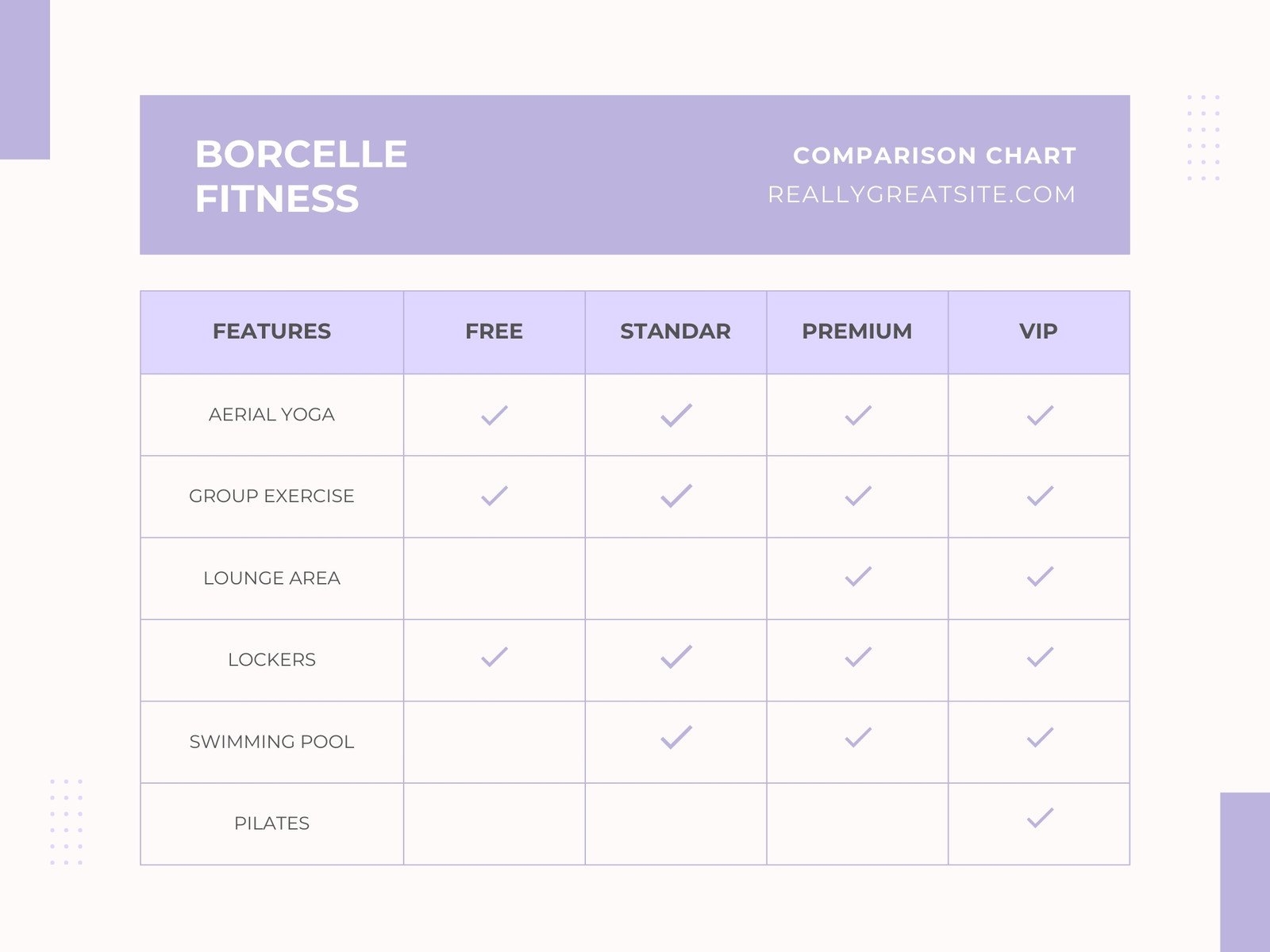 Free And Customizable Table Templates