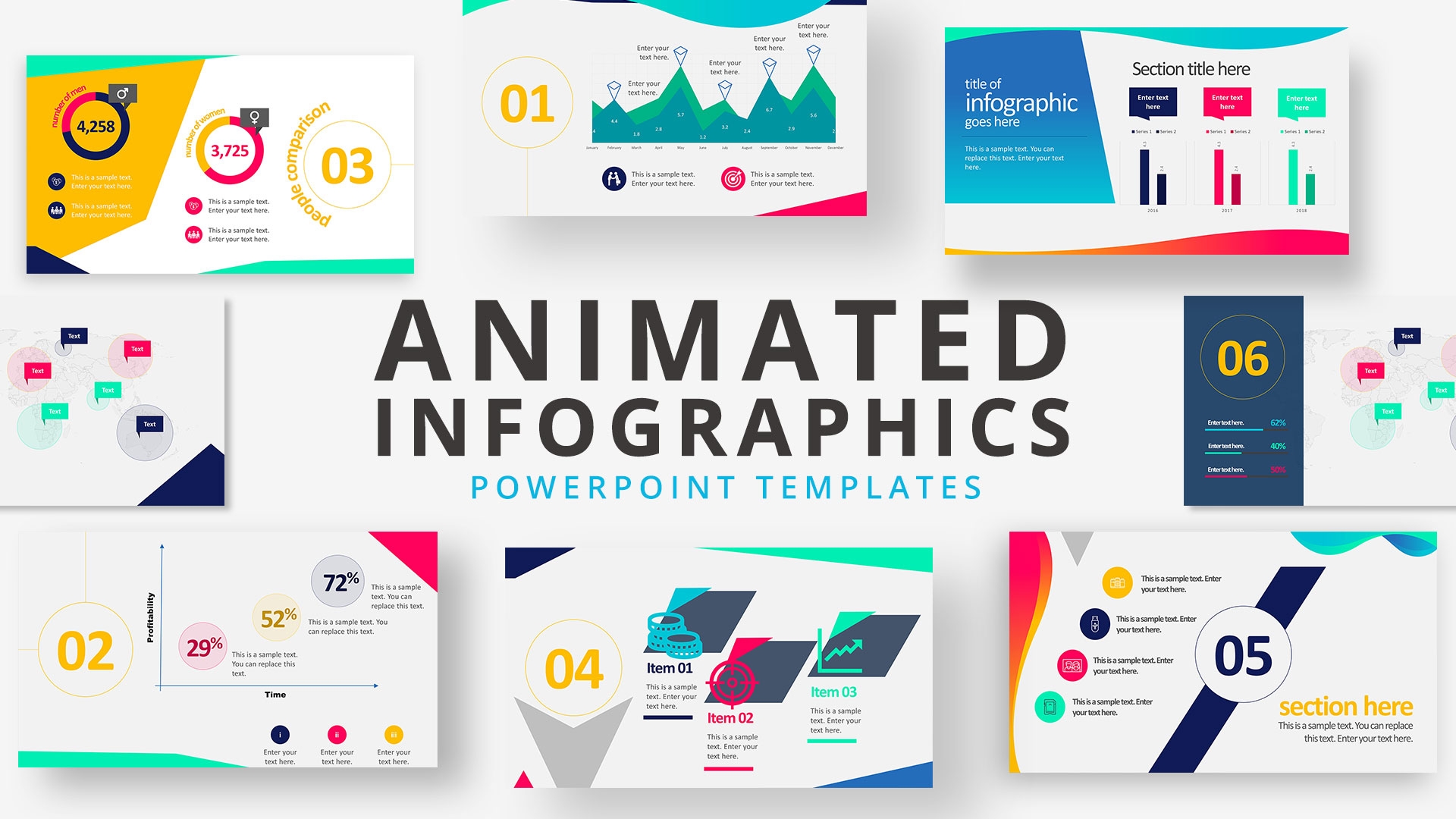 Free Animated Editable Professional Infographics PowerPoint Template U0026 Google Slides