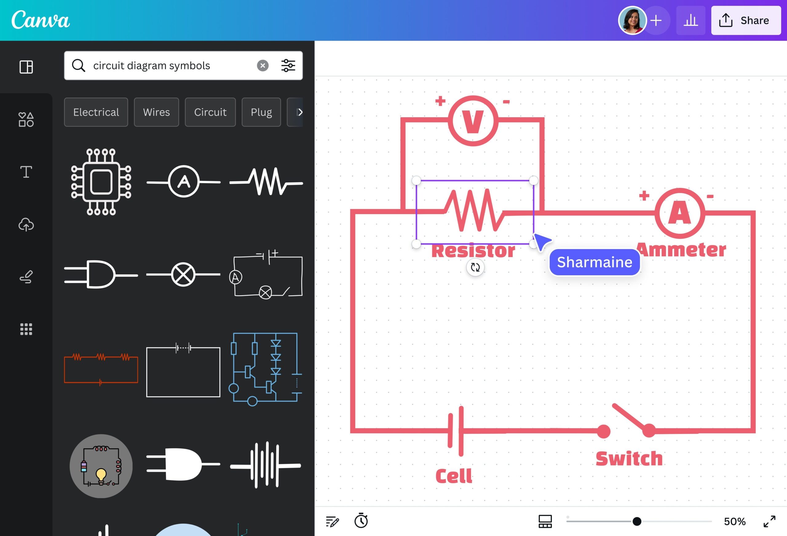 Free Circuit Diagram Maker Draw A Circuit Diagram Canva