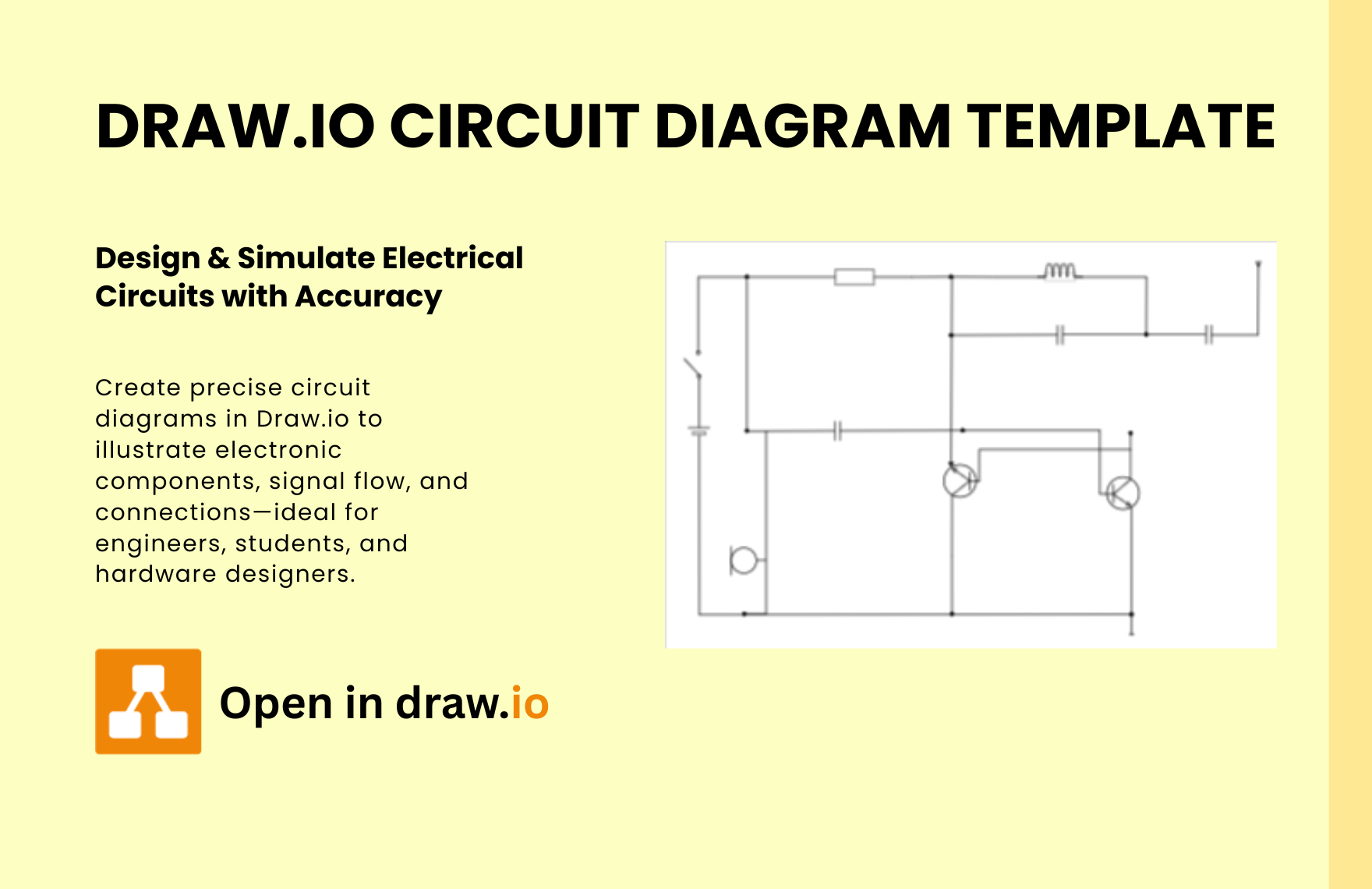 Free Circuit Diagram Template In Draw io To Download Template
